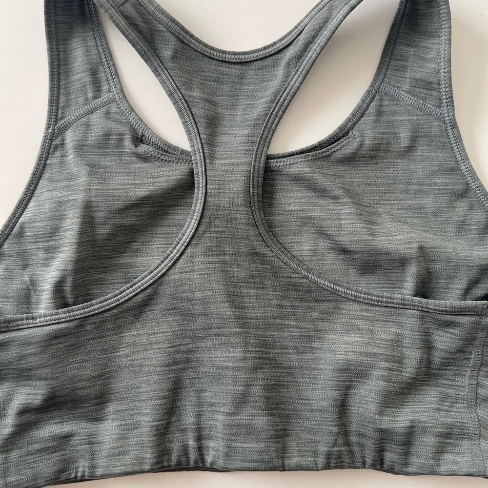 Nike grey dri-fit swoosh sports bra - Picture 6 of 8